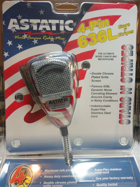 Astatic 636l Stars N Stripes Noise Canceling Microphone New Ebay