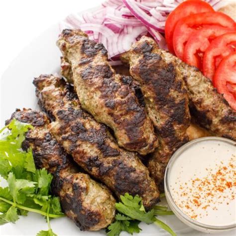 Lebanese Kafta Kebabs With Tahini Sauce The Lemon Bowl