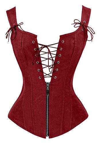 red corset with straps is the best way to stand out