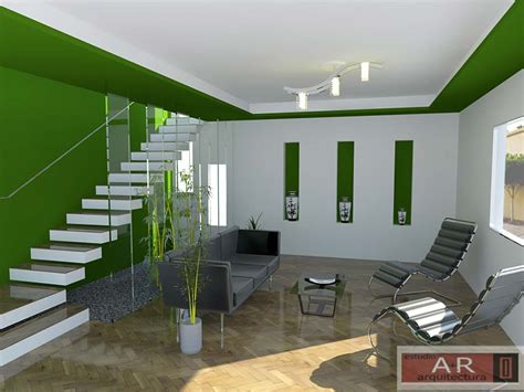3d Diseño Interior Sala De Estar Vivienda Reforma Unifamiliar Render