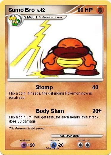 Pokémon Sumo Bro 1 1 Stomp My Pokemon Card