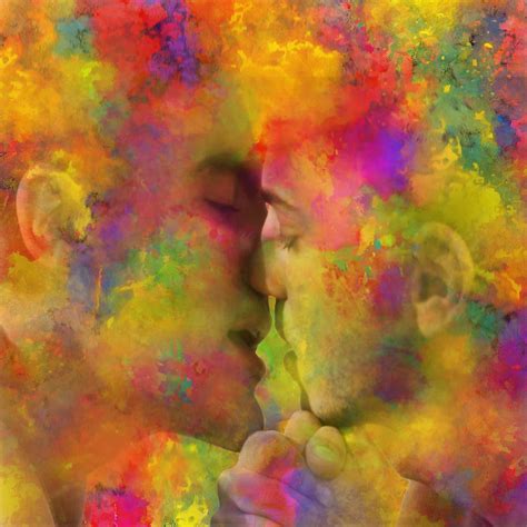 first kiss digital art by mac titmus fine art america