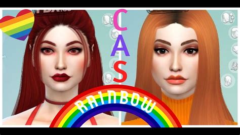Cas The Sims 4 Rainbow Edition Red And Orange Youtube