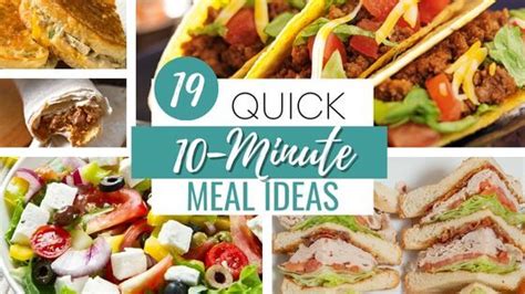 19 Quick And Easy 10 Minute Meals Budgeting For Bliss