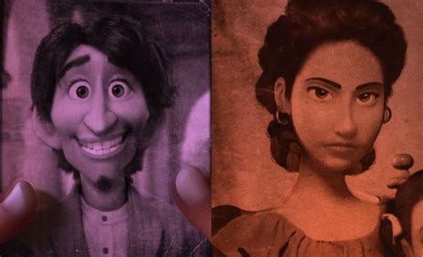 Portraits Of Hector And His Wife Imelda From Coco Disney Nerd