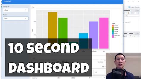 Build A Dashboard In 10 Seconds With R Shiny Flexdashboard Youtube