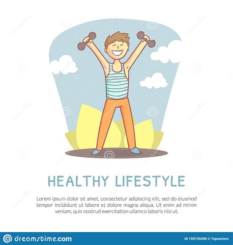 Healthy Lifestyle Banner With Space For Text, Active Young ...