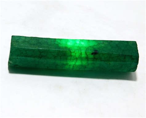 21960 Ct Treated Translucent Colombian Green Emerald Rough Loose