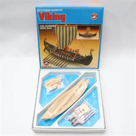 Nos Constructo Modelismo Naval Viking Wood Model Ship Brand New Usa Picclick