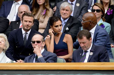 David Beckham And Wife Victoria Take Their Seats In The Royal Box For