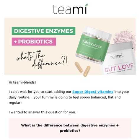 Digestive Enzymes Vs Probiotics Whats The Difference Teami Blends