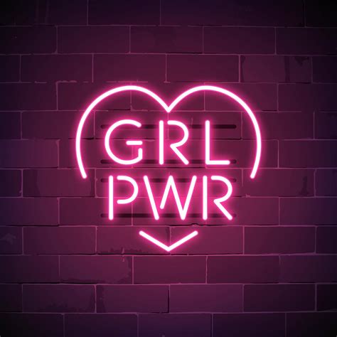 Grl Pwr Girl Power Badge Vector Free Stock Vector 487513
