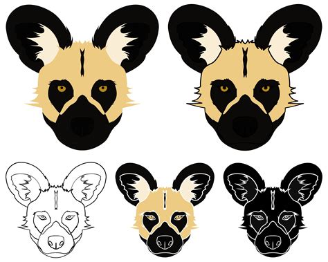 How To Draw African Wild Dog My Maps