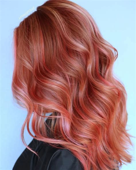 50 Eye Catching Ideas Of Rose Gold Hair For 2023 Hair Adviser Red