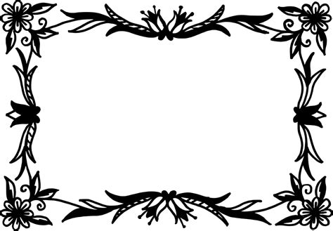 10 Rectangle Flower Frame Vector (PNG Transparent, SVG) | OnlyGFX.com