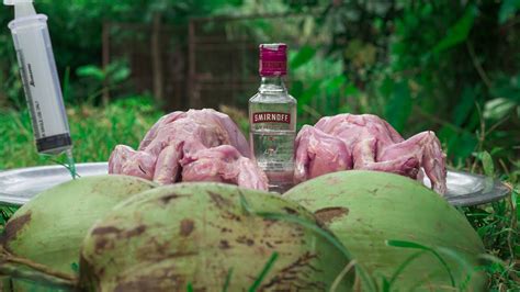 Smirnoff Tender Coconut Injucted Chicken Smirnoff Injucted Into A