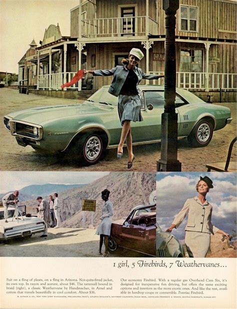 1967 Pontiac Firebird With Model This Ad Doesnt Reflect It But There