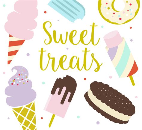 Sweet Treats Clipart Summer Clipart Ice Cream Dessert Clipart