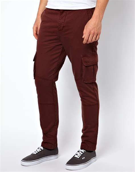 Lyst Asos Cargo Trousers In Brown For Men