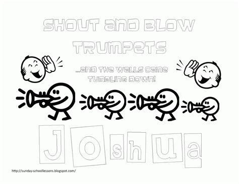 There joshua runs into a heavenly commander who makes it clear that the battles that will unfold in this book are not about israel versus other nations but about god fulfilling his promise to the family of abraham. Joshua And The Wall Of Jericho Coloring Pages - Coloring Home