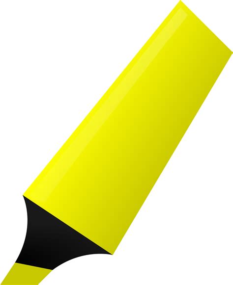 Markers Clipart Yellow Marker Picture 1610536 Markers Clipart Yellow