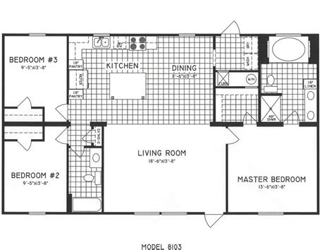 4 bedroom, 3 bathrooms house plans & floor plans. 3 bed 2 bath | Mobile home floor plans, Bedroom floor ...