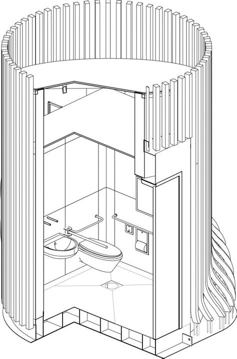 Public Toilet Unit Schleifer And Milczanowski Architekci Wooden