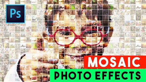 How To Create Mosaic Photo Effects In Photoshop Youtube