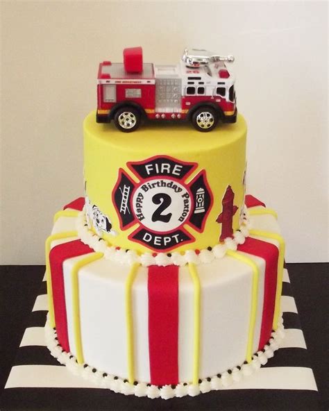 Fireman Birthday Cake Birthday Cards