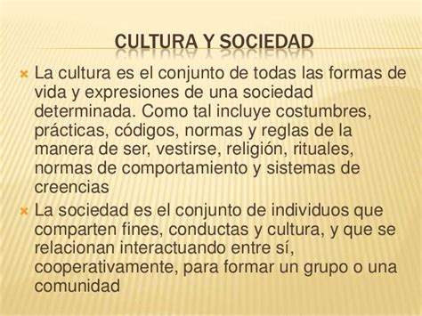 Cultura Y Sociedad Sociologia