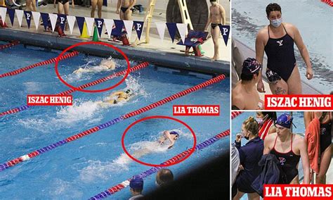 Female Trans Upenn Swimmer Lia Thomas Is Crushed By Male Trans Competitor Daily Mail Online