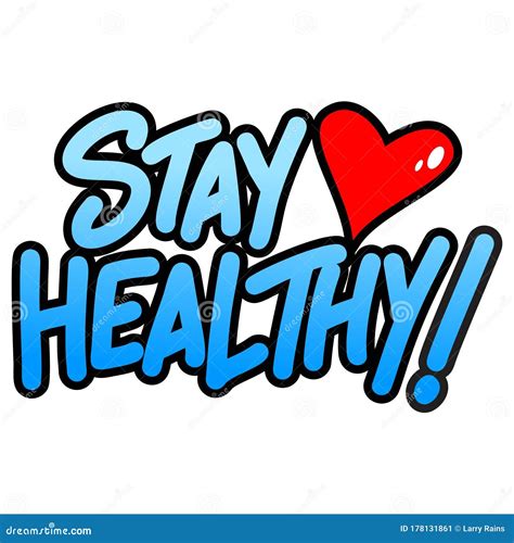 Stay Healthy Lettering Vector Illustration 176593882
