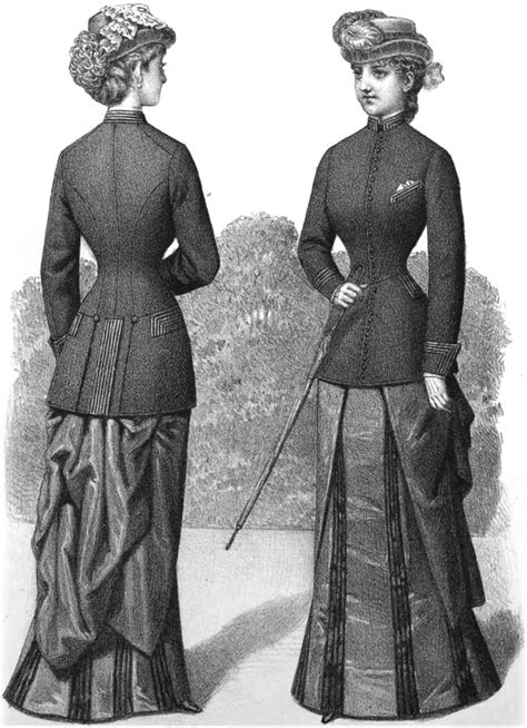 19th Century Historical Tidbits 1882 Mens And Womens Fashions