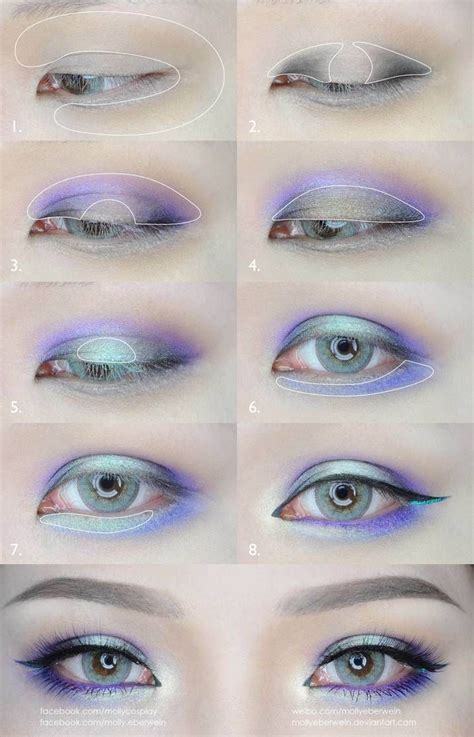 Green And Purple Eyes Makeup Tutorial By Mollyeberwein On Deviantart