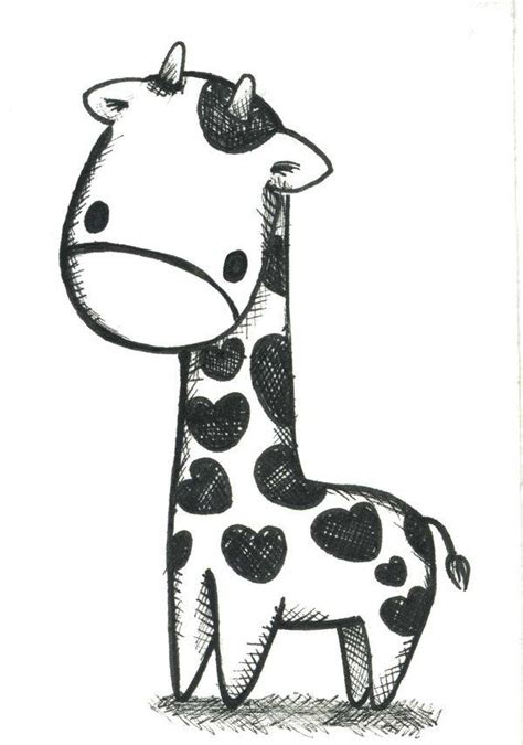 Baby Giraffe Baby Animal Drawings Giraffe Drawing Animal Drawings