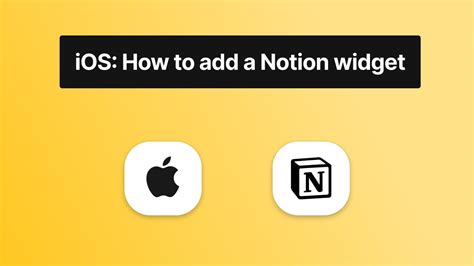Ios How To Add Notion Widgets K