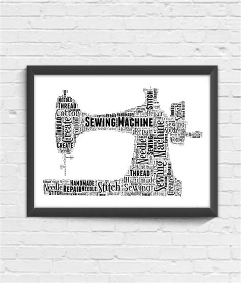 Personalised Sewing T Word Art Wall Print Crafter T Etsy Uk