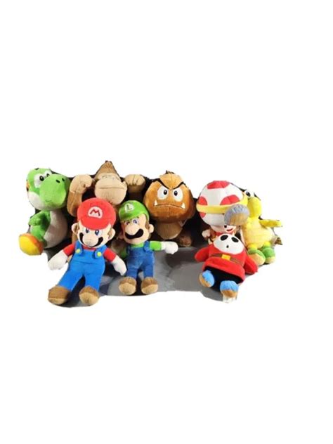Super Mario Plush Yoshi Toad And Koopa Troopa Marioluigi Dk