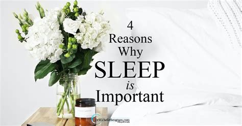 4 reasons why sleep is important dr michelle bengtson