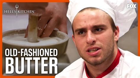 Who Knew Churning Butter Could Be So Suggestive Hells Kitchen Youtube