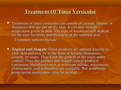 Over The Counter Antifungal Cream For Tinea Versicolor Pityriasis