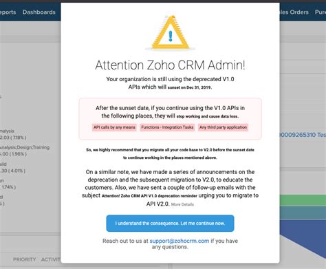 How to upgrade Zoho CRM API