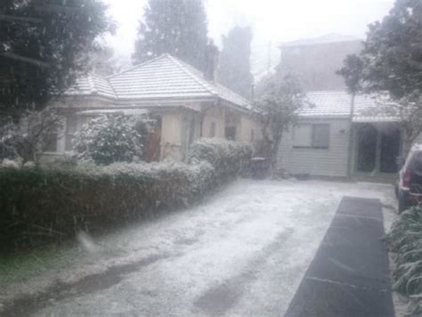 Meanwhile It Is Snowing In New South Wales Australia In Pictures And
