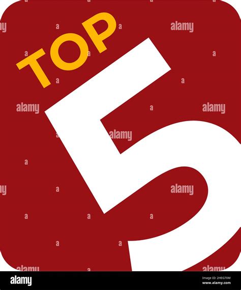 Top 5 Big Five Logo Design Vector Template Stock Vector Image And Art Alamy