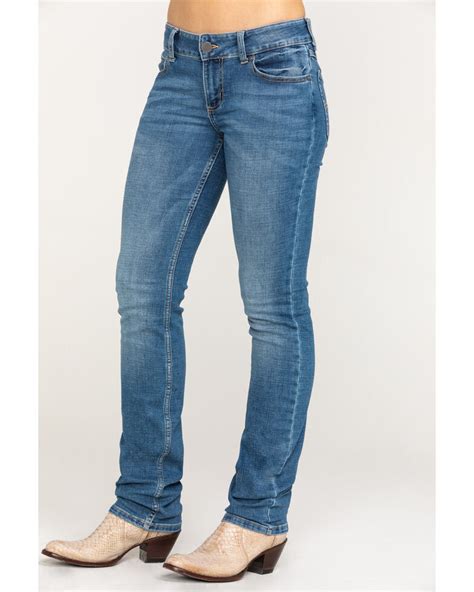 Wrangler Womens Everyday Lancaster Mid Rise Straight Leg Jeans Sheplers