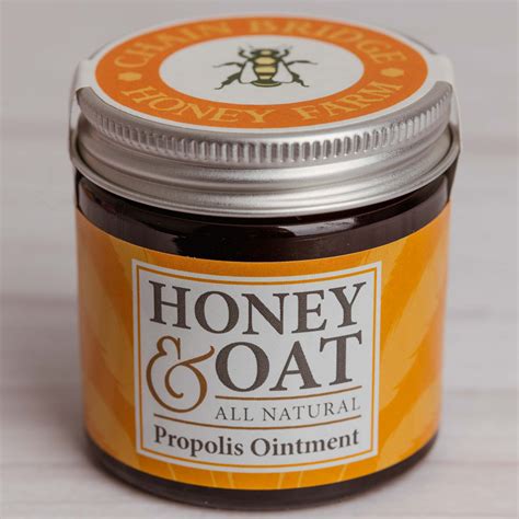 Honey And Oat All Natural Ointment With 2 Propolis 50g Chain Bridge