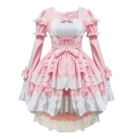 Pink Costumes Maid Clothes Anime Clothing Cosplay In Game