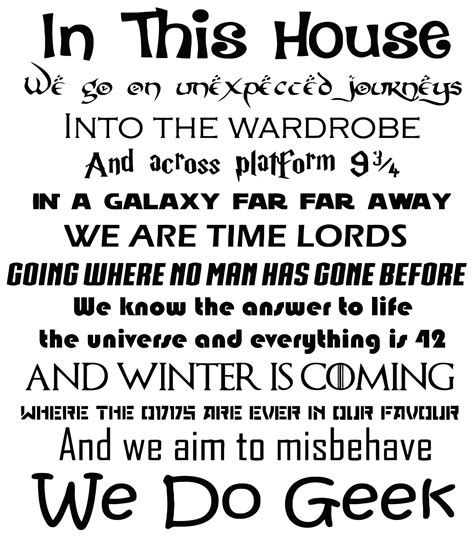In This House We Do Geek Quote Wall Sticker Wall Sticker Usa