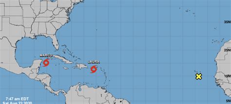 Tropical Storm Marco Forms In Northwestern Caribbean Ts Laura To Avoid