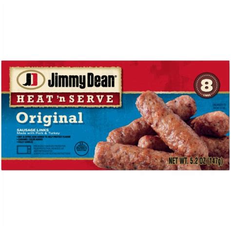 Jimmy Dean Heat N Serve Original Pork Turkey Sausage Links 8 Ct 5